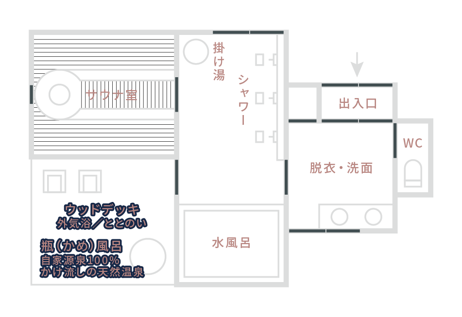 間取り図/プライベートサウナ 佐助(さすけ)