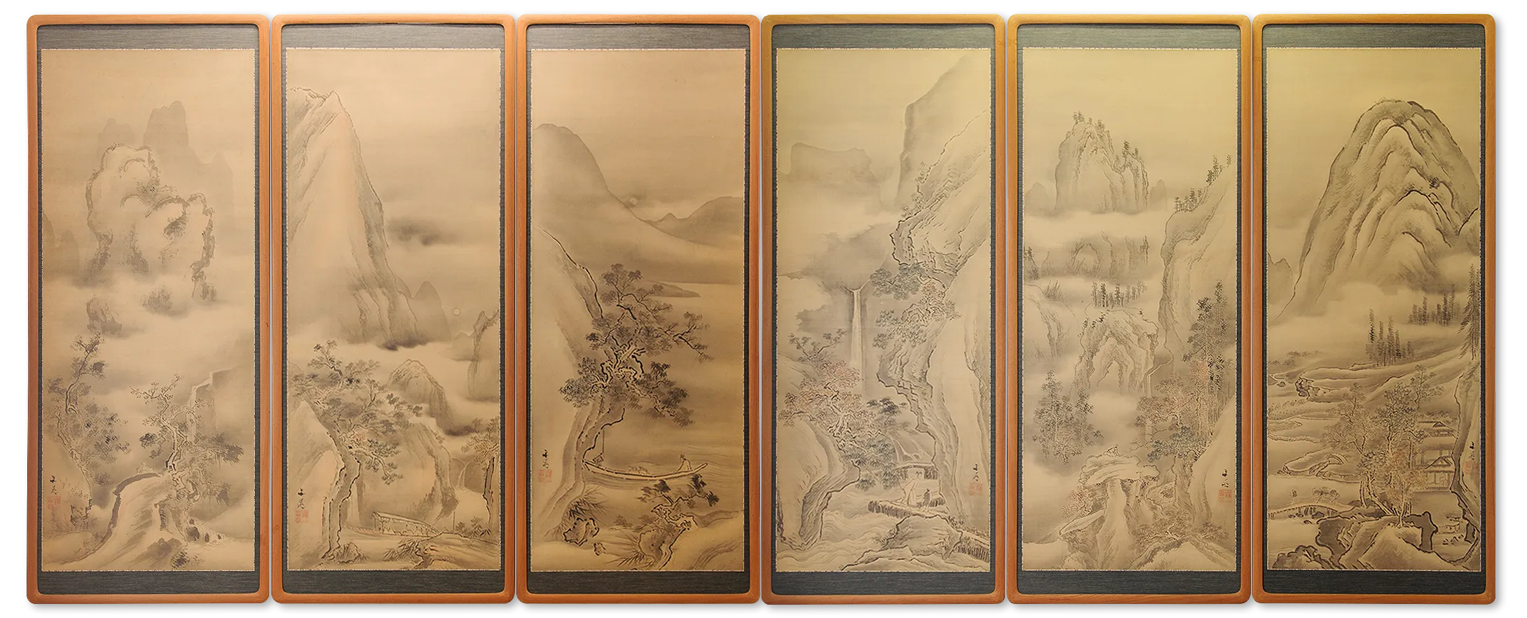 谷文晁の山水画/旅籠屋丸一